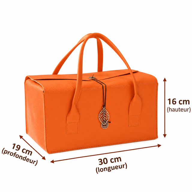 Sac à Main Femme Orange Format Cabas Chic & Élégant