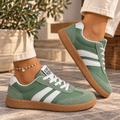Baskets Femme Rétro Chic à Bandes Contrastées – Sneakers Basses Multicolores