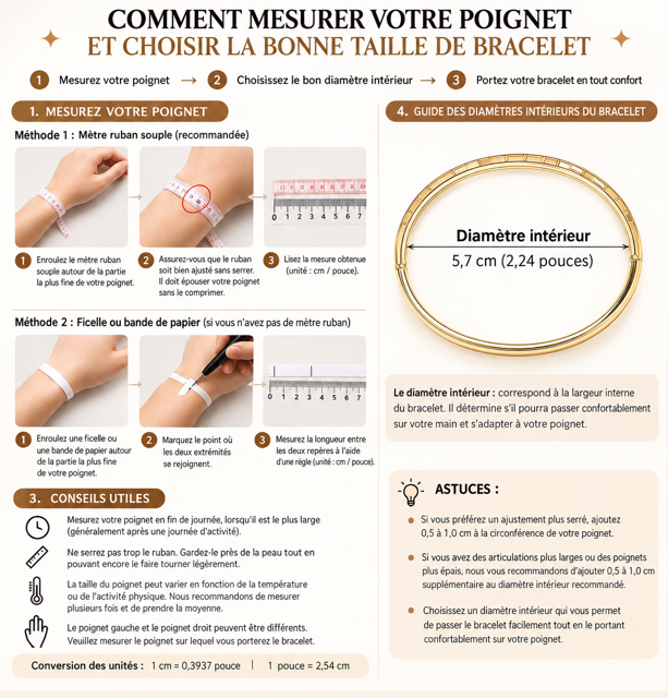 Bracelet Jonc Femme Acier Inoxydable Doré & Strass