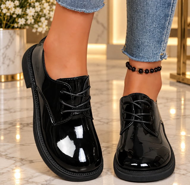 Derbies Coline Femme Vernis Style Chic et Élégant
