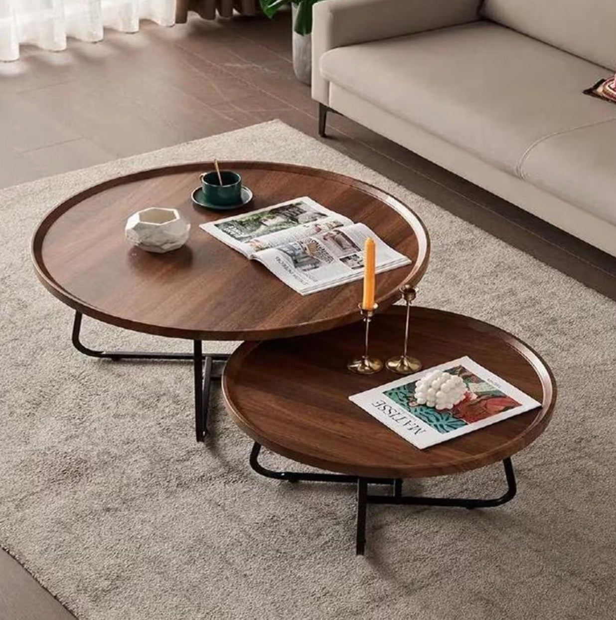 Tables Basses Rosalie Bois & Métal