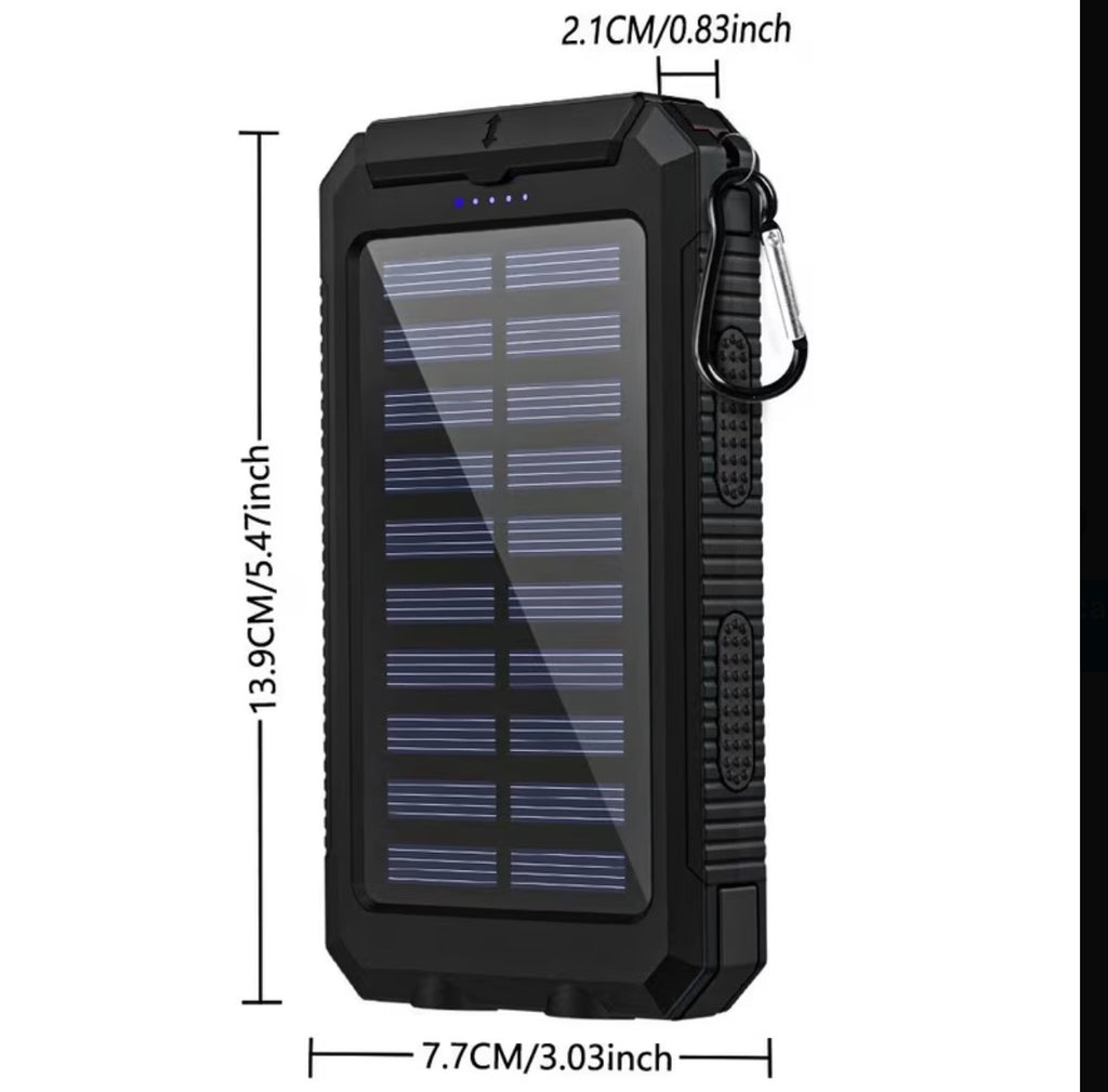 PowerBank Solaire 20 000 mAh – L’Indispensable de vos Aventures