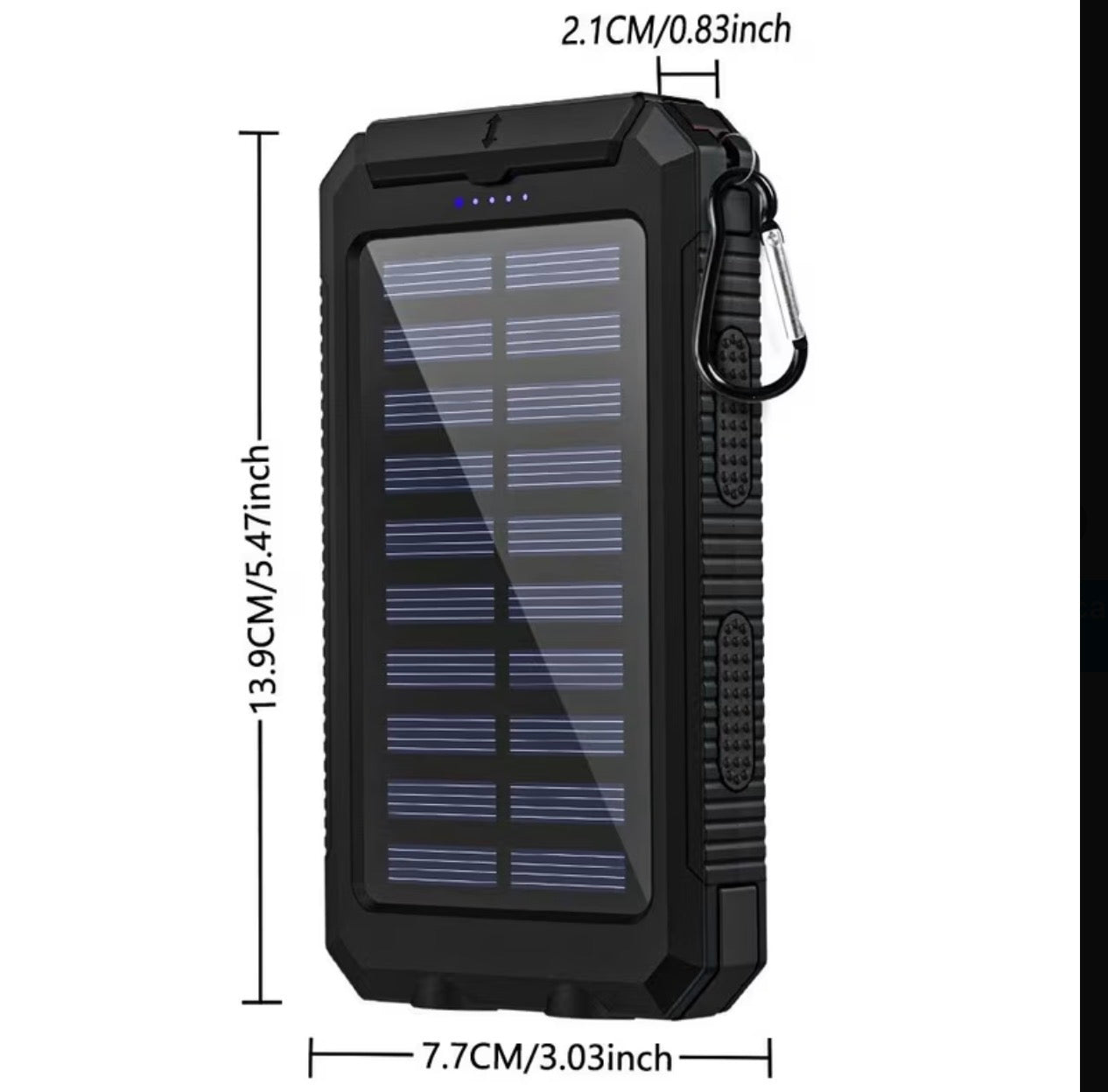 PowerBank Solaire 20 000 mAh – L’Indispensable de vos Aventures