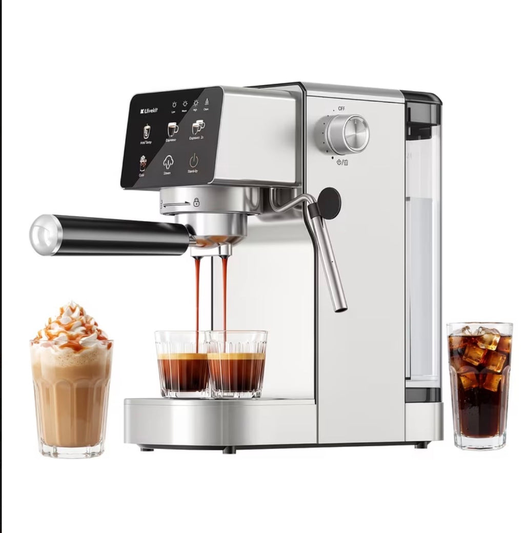 Machine à Café Expresso 20 Bars avec Buse Vapeur – 1 ou 2 Tasses