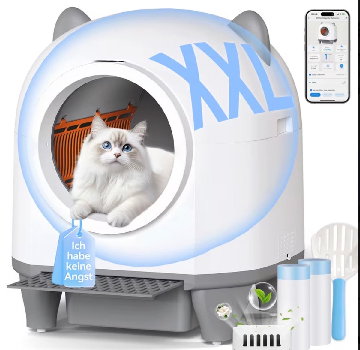 Litière Automatique Intelligente AutoClean avec Nettoyage Automatique