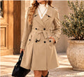 Trench Femme Élégant Mi-Long Ceinturé  Mariette