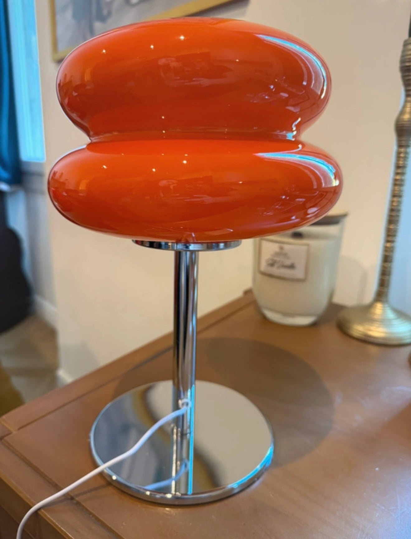 lampe macaron verre