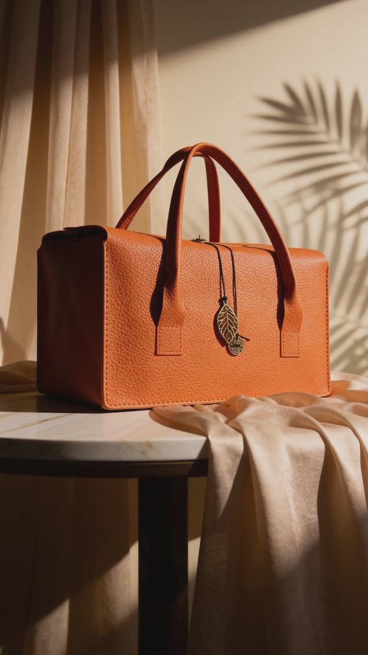 Sac à Main Femme Orange Format Cabas Chic & Élégant